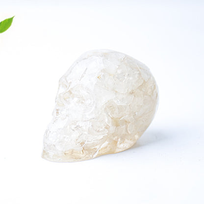 Modern Style Resin Skull Ornament For Christmas, Perfect Office Decoration