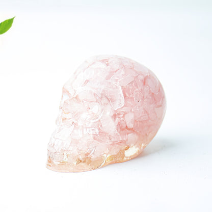 Modern Style Resin Skull Ornament For Christmas, Perfect Office Decoration