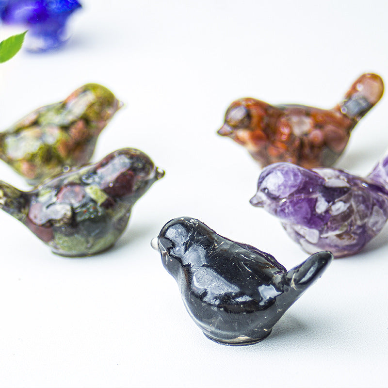 Modern Style Resin Bird Sculpture For National Day, Perfect Office Resin Craft Decoration