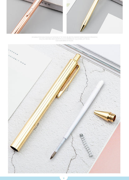 Ballpoint Pen 1 PCS Package Made Of Durable Alloy Material For Smooth Writing