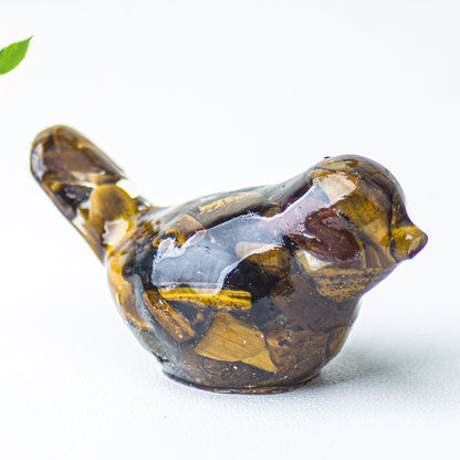 Modern Style Resin Bird Sculpture For National Day, Perfect Office Resin Craft Decoration