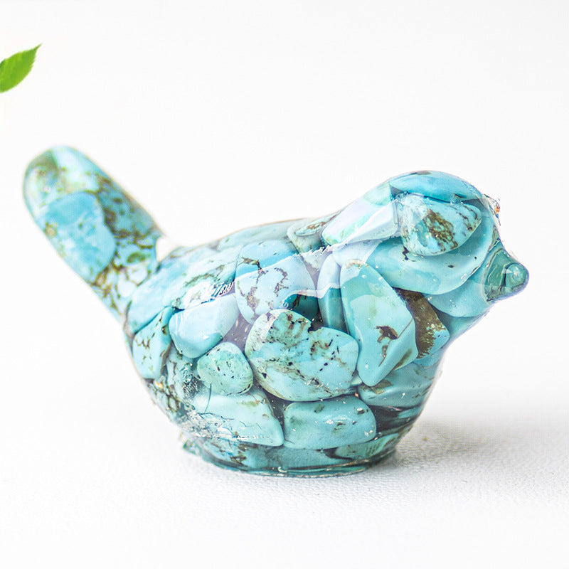 Modern Style Resin Bird Sculpture For National Day, Perfect Office Resin Craft Decoration
