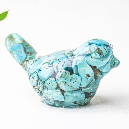 Modern Style Resin Bird Sculpture For National Day, Perfect Office Resin Craft Decoration