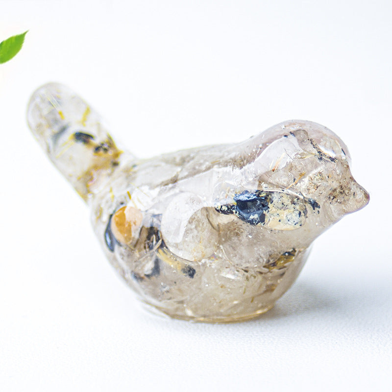 Modern Style Resin Bird Sculpture For National Day, Perfect Office Resin Craft Decoration