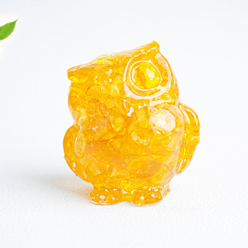 Cute Christmas Crystal Ornaments Made Of Epoxy Resin, Perfect For Office Decoration
