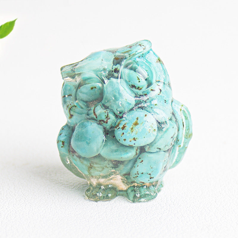 Cute Christmas Crystal Ornaments Made Of Epoxy Resin, Perfect For Office Decoration
