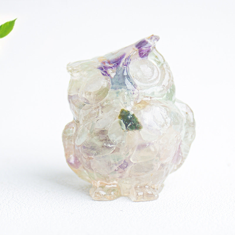Cute Christmas Crystal Ornaments Made Of Epoxy Resin, Perfect For Office Decoration