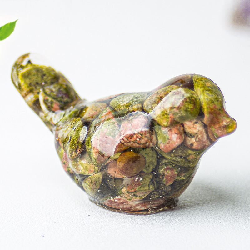 Modern Style Resin Bird Sculpture For National Day, Perfect Office Resin Craft Decoration