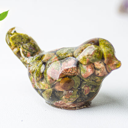 Modern Style Resin Bird Sculpture For National Day, Perfect Office Resin Craft Decoration