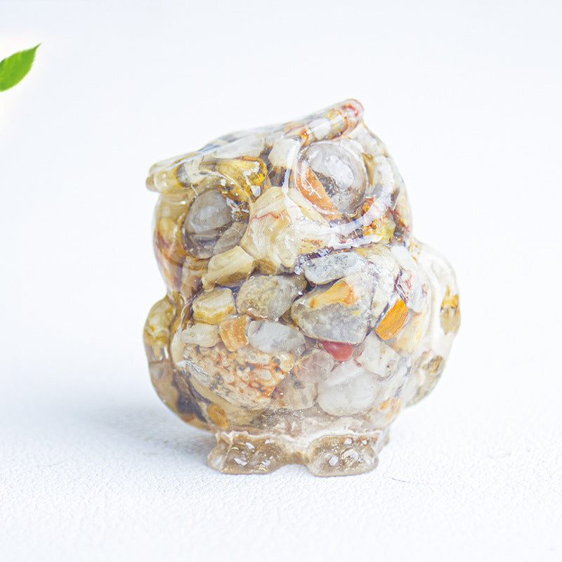 Cute Christmas Crystal Ornaments Made Of Epoxy Resin, Perfect For Office Decoration