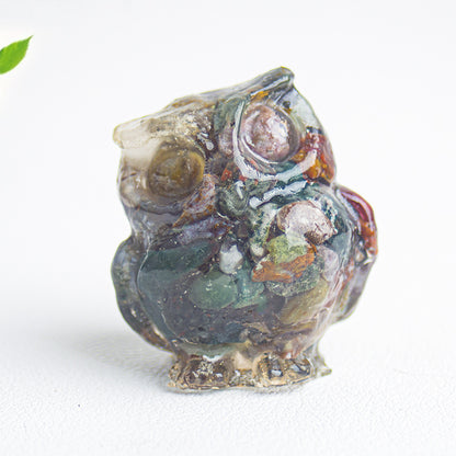 Cute Christmas Crystal Ornaments Made Of Epoxy Resin, Perfect For Office Decoration