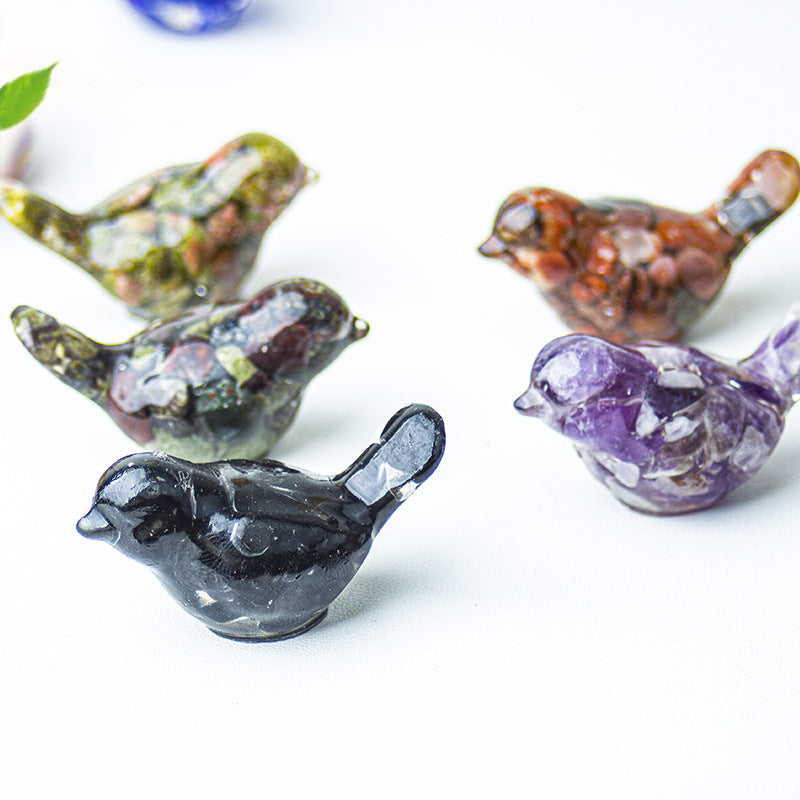Modern Style Resin Bird Sculpture For National Day, Perfect Office Resin Craft Decoration