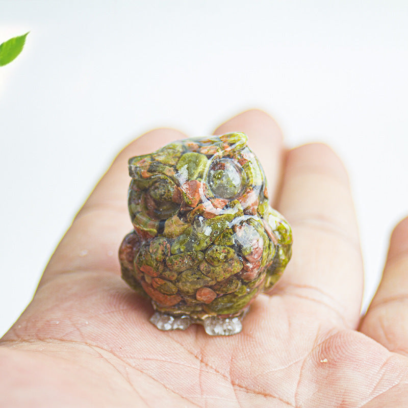 Cute Christmas Crystal Ornaments Made Of Epoxy Resin, Perfect For Office Decoration