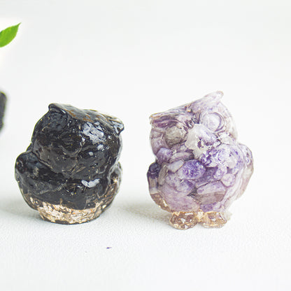 Cute Christmas Crystal Ornaments Made Of Epoxy Resin, Perfect For Office Decoration