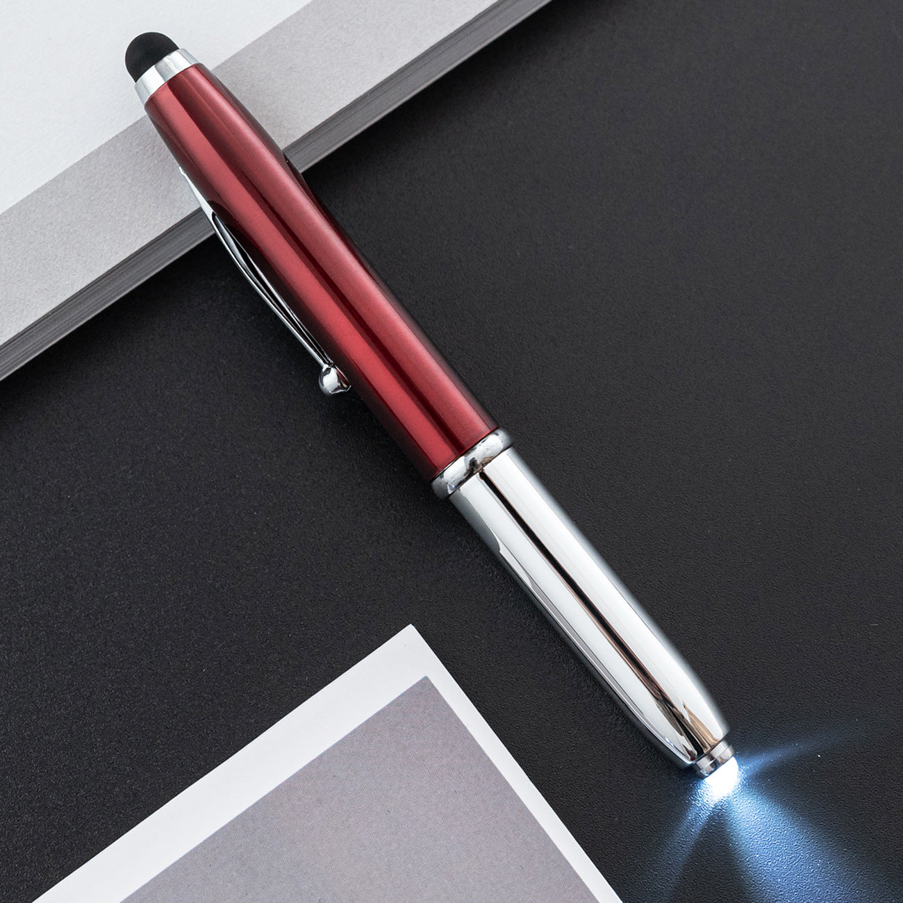 Solid Color Ballpoint Pen Featuring Smooth Writing And Comfortable Grip, Available In Classic Blue
