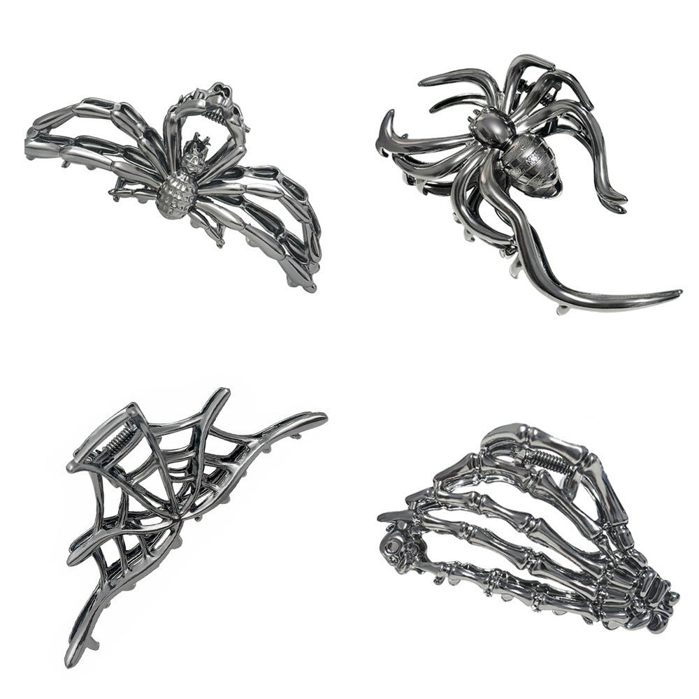 Bat Hair Claws For Women, Alloy Hairpin Set Of 3 Pieces, Perfect Halloween Hair Accessories