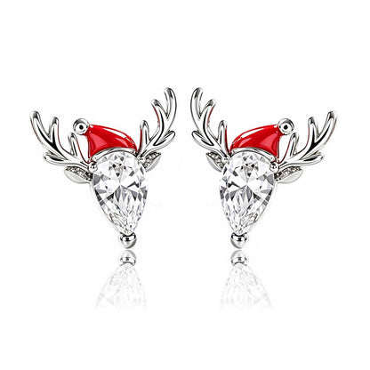 Snowman Drop Earrings For Women In Electroplated Copper Featuring Copper Ear Pins, Perfect For Christmas