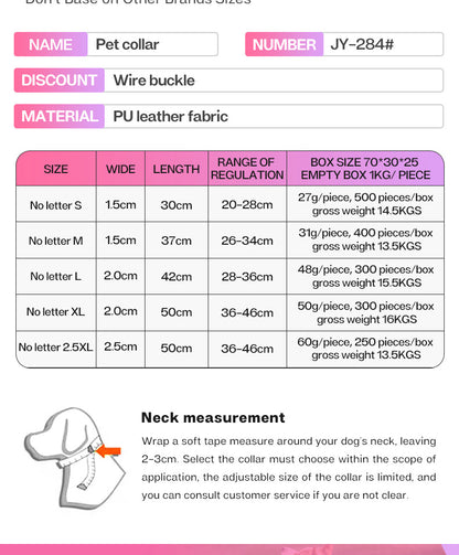 Halloween PU Leather Pet Collar For All Seasons Featuring Durable Letter Pattern Design