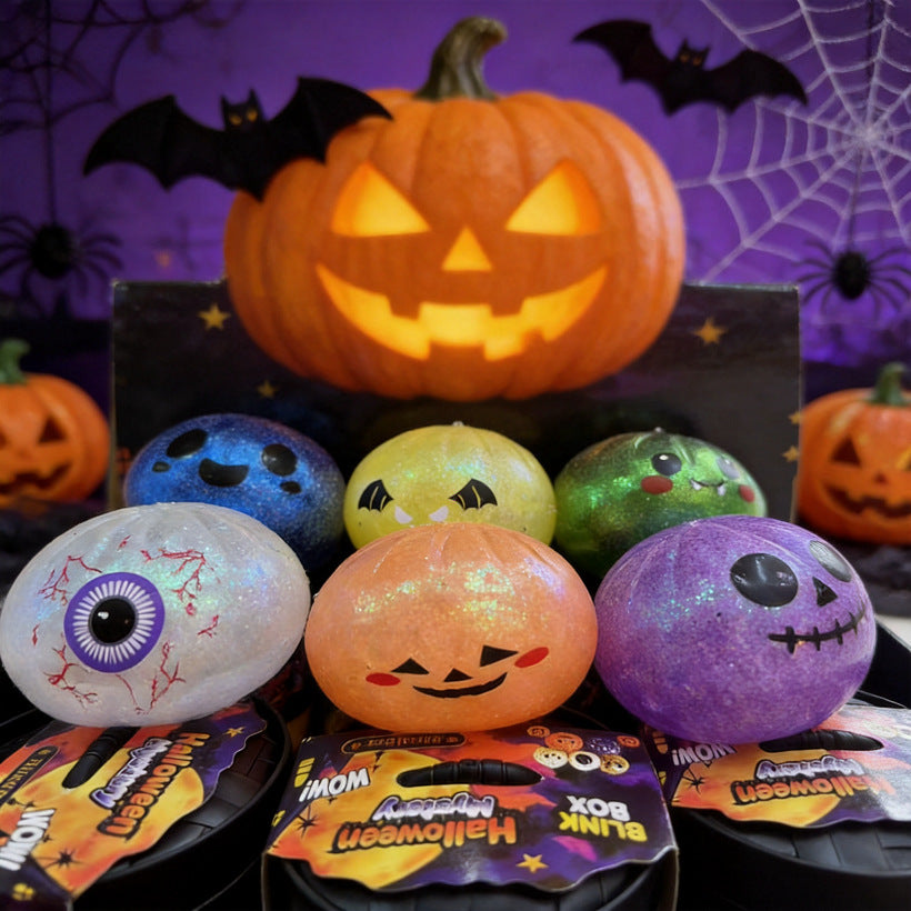 Halloween Steamed Stuffed Bun Squishy Toy Handmade Plastic Stress Relief Toy