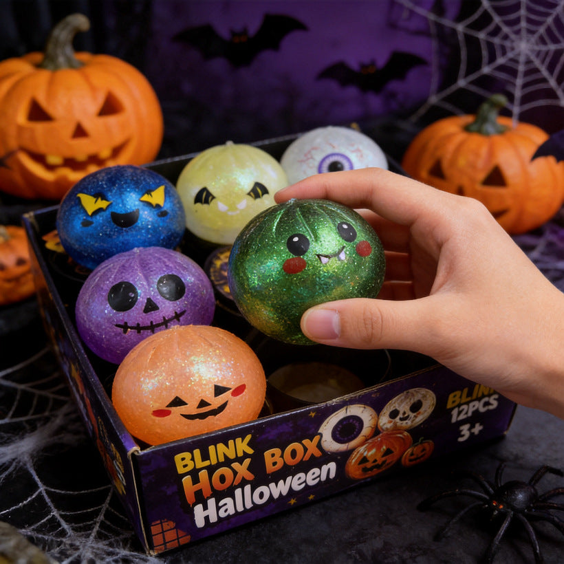 Halloween Steamed Stuffed Bun Squishy Toy Handmade Plastic Stress Relief Toy