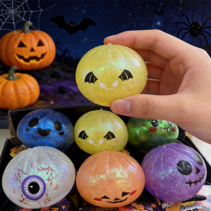 Halloween Steamed Stuffed Bun Squishy Toy Handmade Plastic Stress Relief Toy