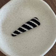 Black Striped Hairpin
