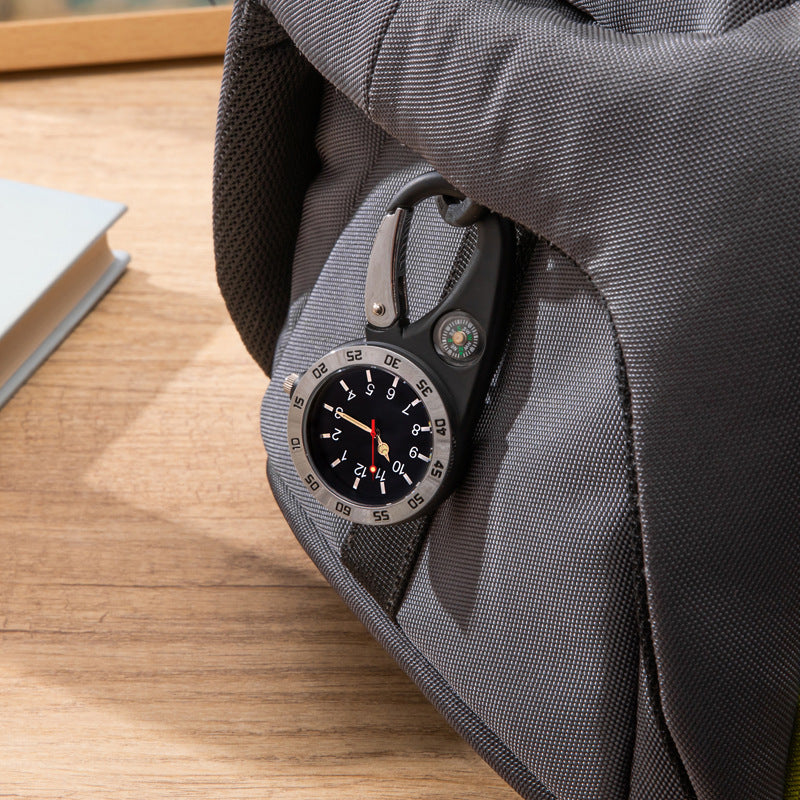 Unisex Quartz Watch With Stainless Steel Strap And One Piece Buckle Featuring Ordinary Glass Dial