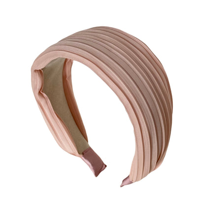 Sweet Irregular Hair Band For Women In Natural Pink, Made Of Cloth, Perfect For Summer