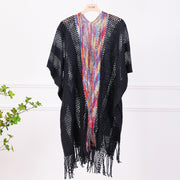 Black (slit with Ruffled Edges)