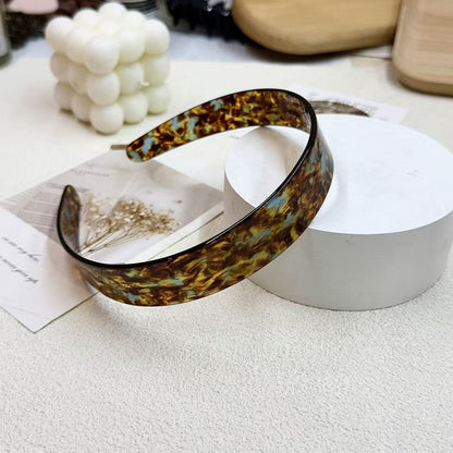 Leopard Print Hair Band For Women Made Of Acetic Acid Sheets, Perfect For Summer