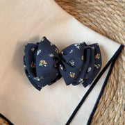 Navy Blue Cloud Bubble Banana Clip