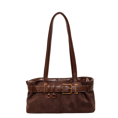 Women Color Block Square Underarm Bag With Single Shoulder Strap, Large Capacity For Autumn & Winter