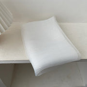 【White】#White Silver Silk Scarf