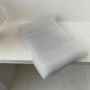 【Light Gray】#White Silver Silk Scarf