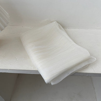 French Style Solid Color Shawl For Women In White Polyester, Perfect For Spring, Elegant Silk Scarf
