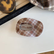 Pink and Gray Plaid Pattern