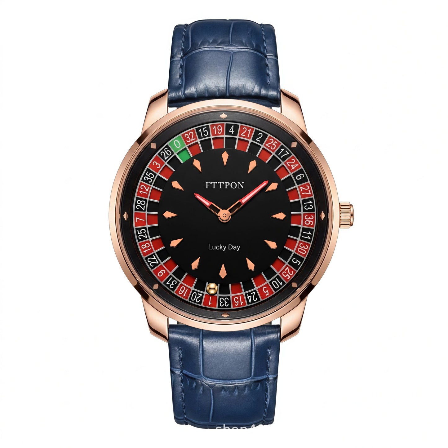 Men's Quartz Watch With Genuine Leather Strap And Pin Buckle Featuring Round Dial And Tempered Glass Mirror