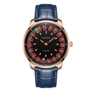 Rose Gold Blue Ribbon