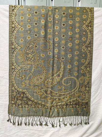 Polyester Tassel Shawl Scarf For Spring, Lightweight And Stylish Accessory