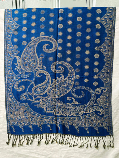 Polyester Tassel Shawl Scarf For Spring, Lightweight And Stylish Accessory