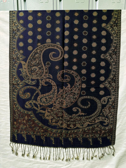 Polyester Tassel Shawl Scarf For Spring, Lightweight And Stylish Accessory