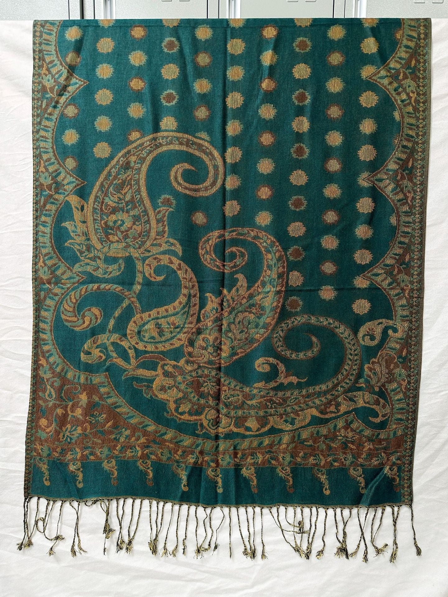 Polyester Tassel Shawl Scarf For Spring, Lightweight And Stylish Accessory