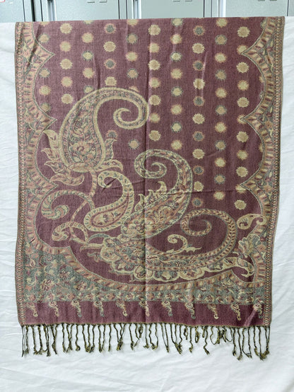 Polyester Tassel Shawl Scarf For Spring, Lightweight And Stylish Accessory