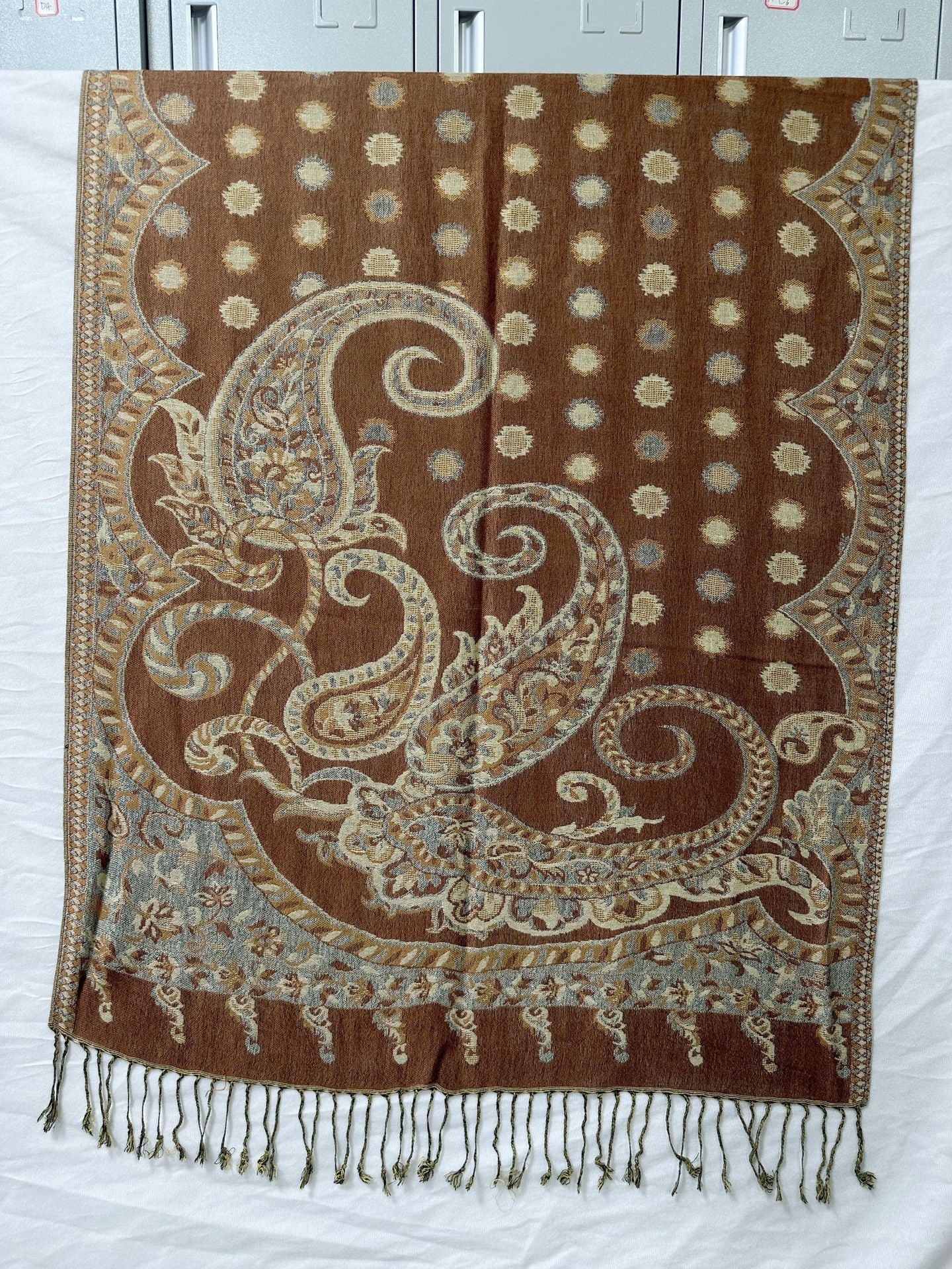 Polyester Tassel Shawl Scarf For Spring, Lightweight And Stylish Accessory