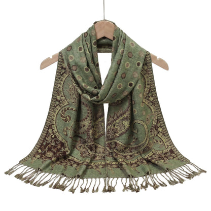 Polyester Tassel Shawl Scarf For Spring, Lightweight And Stylish Accessory