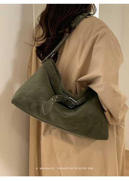 Square Genuine Leather Underarm Bag For Women With Sewing Thread Detail, Single Shoulder Strap, Perfect For Winter