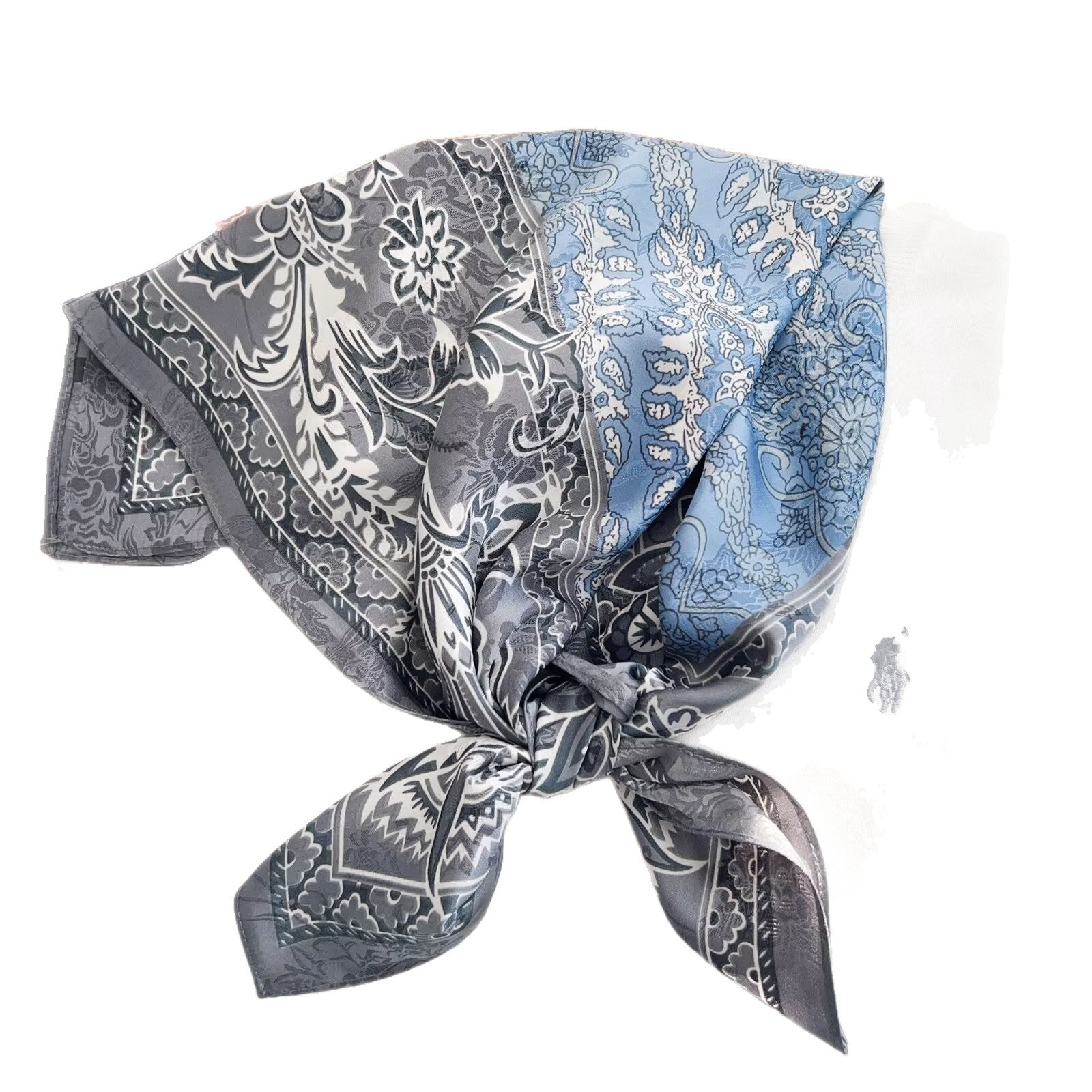 Women’s Silk Scarf With Cashew Nuts Pattern, Commute Style, Perfect For Spring Season