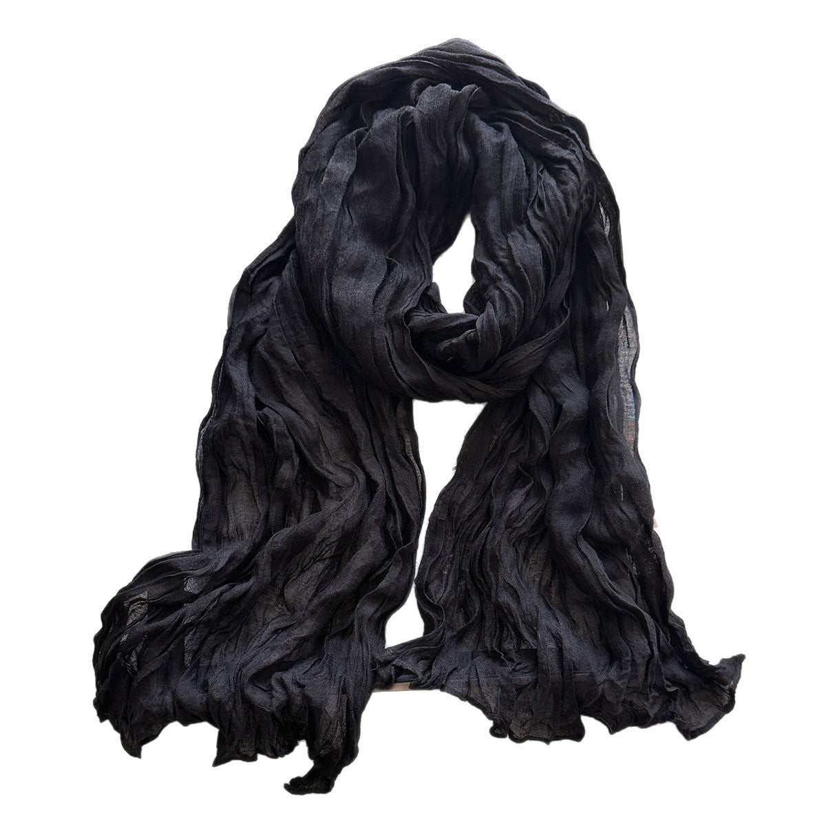 Solid Color Watermelon Red Polyester Scarf For Women, Commute Style, Perfect For Autumn And Winter