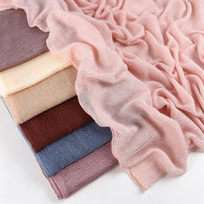 Solid Color Polyester Shawl Scarf In Multicolor For All Seasons