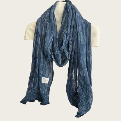 Solid Color White Polyester Scarf For Women, Perfect For Spring Season